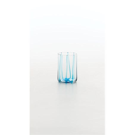 TIRACHE Aquamarine Tumbler Glass Ø73x107mm. CL.35