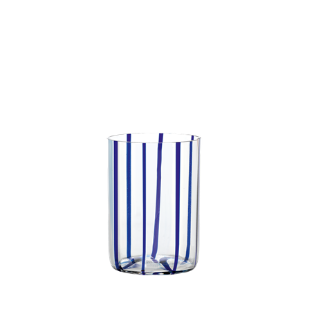 TIRACHE Blue Tumbler Glass Ø73x107mm. CL.35