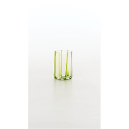 TIRACHE Apple Green Tumbler Glass Ø73x107mm. CL.35