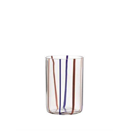 TIRACHE Amethyst-Blue Tumbler Glass Ø73x107mm. CL.35