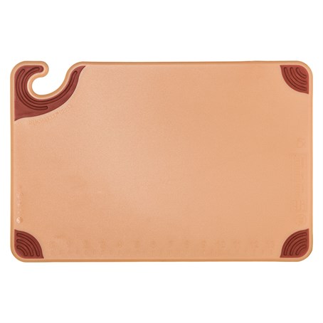 San Jamar Brown Saf-T-Grip® Cutting Board